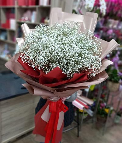 Букет цветов из: Гипсофила в Архангельском Ставропольского края