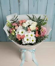 Букет цветов из:  Розы, Лизиантусы и Хризантемы #REPLACE_PRED# Архангельском Ставропольского края