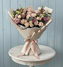 Букет цветов из:  Розы и Лизиантусы #REPLACE_PRED# Архангельском Ставропольского края