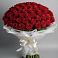 Букет 101 Красная роза Блэк Мэджик в Архангельском Ставропольского края