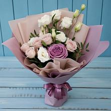 Букет цветов из:  Розы и Лизиантусы #REPLACE_PRED# Архангельском Ставропольского края