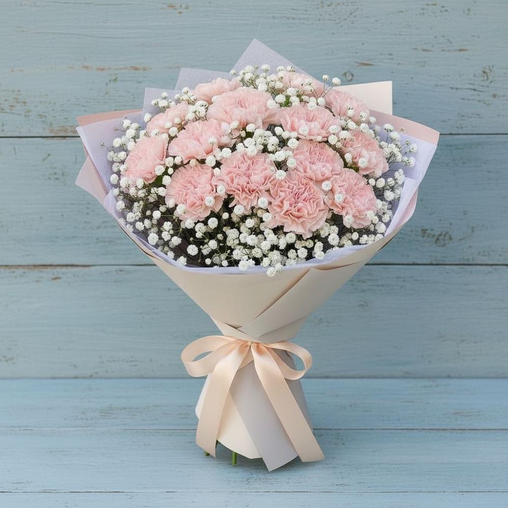 Букет цветов из: Гвоздики в Архангельском Ставропольского края