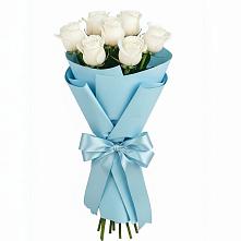 Букет 7 белых роз Проуд в Архангельском Ставропольского края