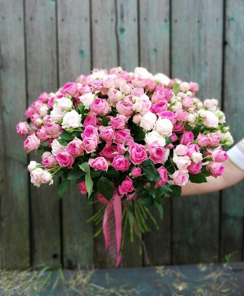 Букет Розовые кустовые розы Натали и Лав Лидия в Архангельском Ставропольского края