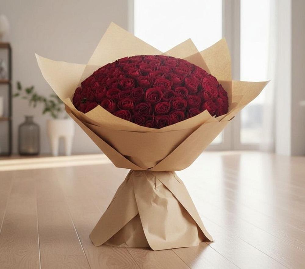 Букет 101 Красная роза в Архангельском Ставропольского края