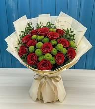 Букет цветов из:  Розы и Хризантемы в Архангельском Ставропольского края