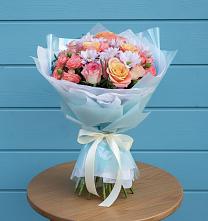 Букет цветов из:  Хризантемы и Розы в Архангельском Ставропольского края