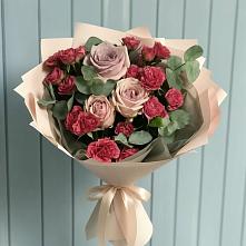 Букет цветов из:  Гвоздики и Розы в Архангельском Ставропольского края